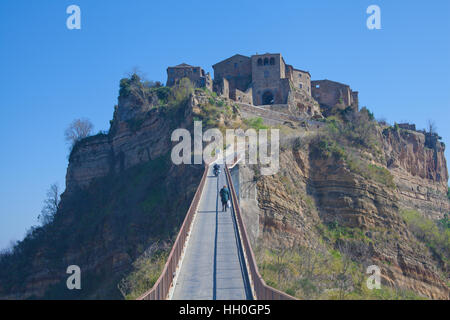 Ansicht von Civita di Bagnoregio (Viterbo, Italien). Stockfoto