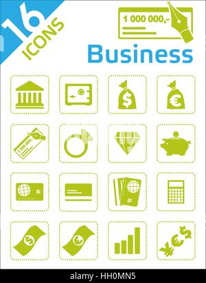 Business Icons Sets Stock Vektor