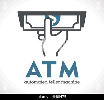 ATM - Automated Teller machine Stock Vektor