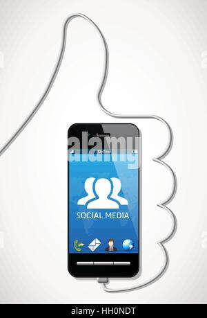 Handy - Kommunikations-Konzept Stock Vektor