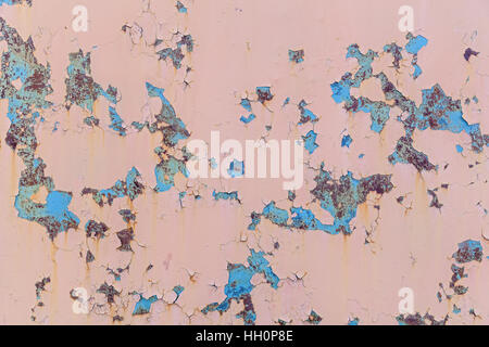 Zusammenfassung Hintergrund. Abstrakte Muster der Grunge rosa Betonwand hautnah. Stockfoto