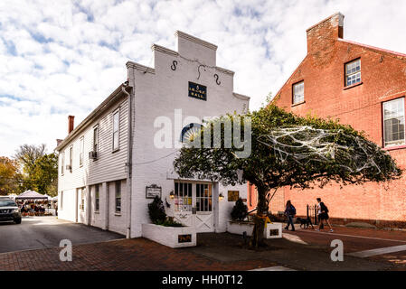 Shepherdstown Bibliothek, Alter Markt Haus Shepherdstown, WV Stockfoto