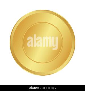 Goldmedaille für den Champion an erster Stelle. Symbol, Vektor krank Stock Vektor