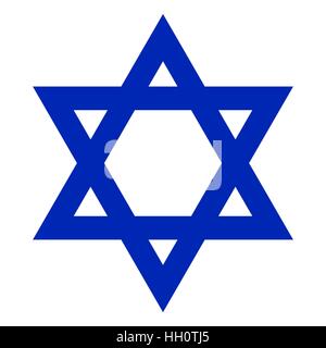Davidstern, Symbol Stock Vektor