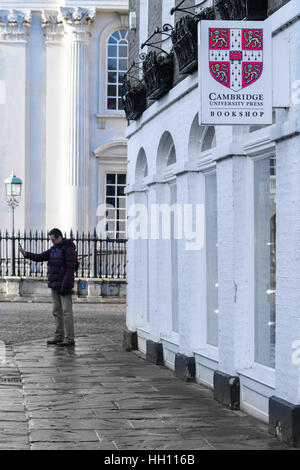 Cambridge Universität Buchhandlung an der University of Cambridge, England. Stockfoto