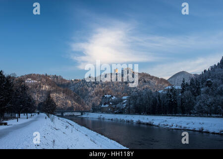 Winterzeit, Celje, Slowenien Stockfoto