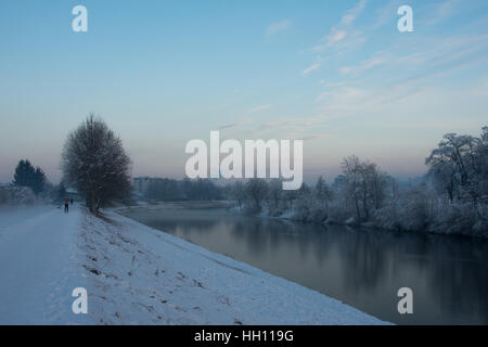 Winterzeit, Celje, Slowenien Stockfoto