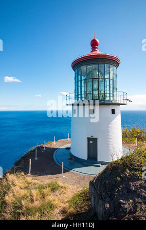 Makapu'u Leuchtturm auf Oahu Stockfoto