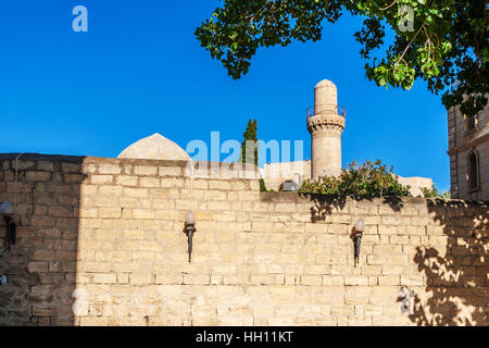 Altstadt. Panoramablick von Baku, der Hauptstadt von Aserbaidschan. Stockfoto