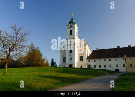 Bergern Im Dunkelsteinerwald: Wallfahrt Kirche Maria Langegg, Mostviertel, Niederösterreich, Niederösterreich, Österreich Stockfoto