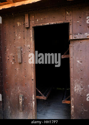 Tragbaren Gefängnis an das Museum der Appalachen in Clinton Tennessee USA Stockfoto