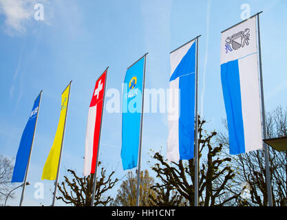 Zürich - APRIL 10: Hauptsitz der FIFA internationaler Fußball (Fußball) Verein am 10. April 2016 in Zürich, Schweiz. Die FIFA ist stark critizied Stockfoto