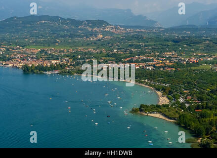 Camping La Quercia, Campingplatz am Gardasee, Veneto, Italien Stockfoto