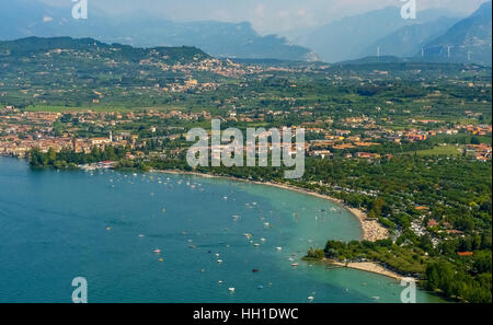 Camping La Quercia, Campingplatz am Gardasee, Veneto, Italien Stockfoto