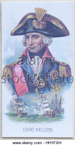 Vizeadmiral Horatio Nelson, 1758 - 1805, British Naval Commander während der Napoleonischen Kriege. Stockfoto