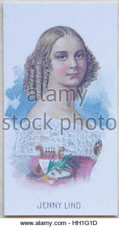 Jenny Lind 1820 - 1887, schwedische Opernsängerin aus dem 19. Jahrhundert Stockfoto
