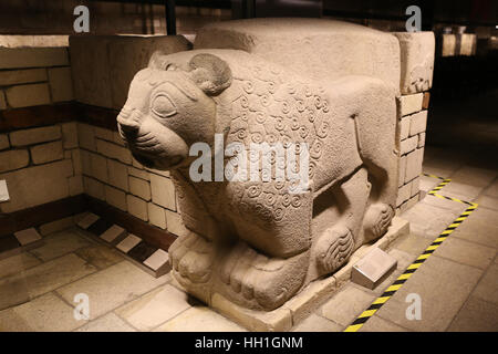 Löwe Skulptur im Museum für Anatolische Zivilisationen, Ankara, Türkei Stockfoto