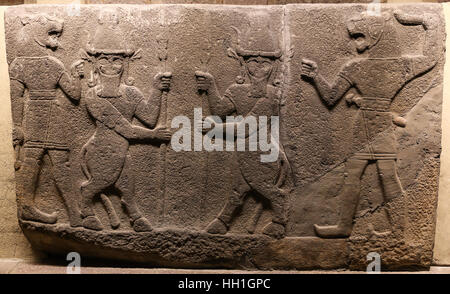 Orthostaten der Herolde Wand im Museum für Anatolische Zivilisationen, Ankara, Türkei Stockfoto