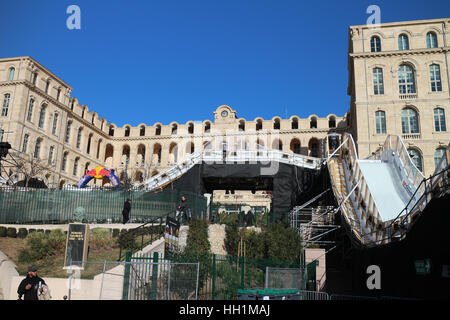 Red Bull Crashed Ice in Marseille Stockfoto