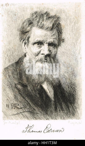 Thomas Edward viktorianischen Naturforscher in1876 Stockfoto