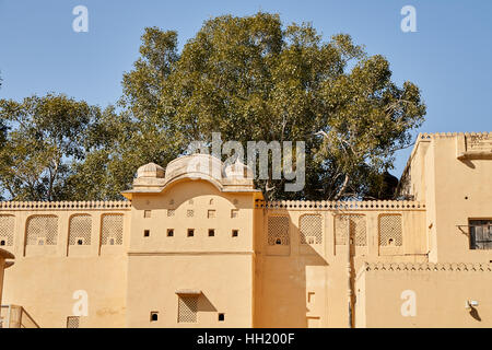 Chandra Mahal Museum, Stadtschloss am Rosa Stadt Jaipur, Rajasthan, Indien. Stockfoto