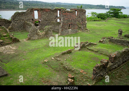 Juni 10, 2016 Colon, Panama: die Ruinen des Fort San Lorenzo ein UNESCO-Welterbe Stockfoto