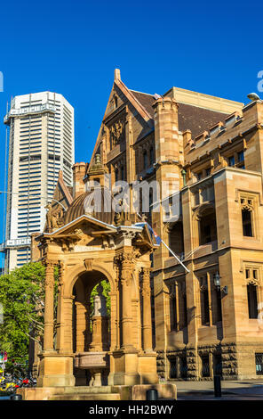 Grundbuchamt Titel, einem Sandstein Neo-gotischen Gebäude in Sydney Stockfoto