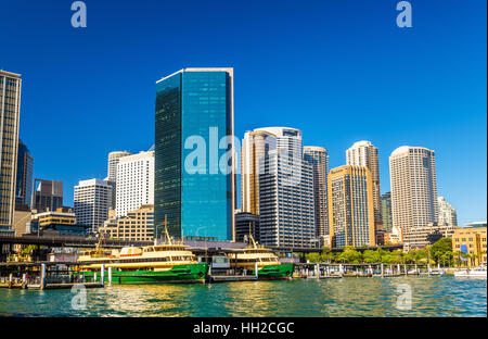 Ansicht von Sydney am Circular Quay. Australien Stockfoto