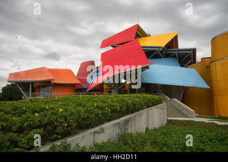 13. Juni 2016 Panama-Stadt: die bunte moderne Gebäude Biomuseum Stockfoto