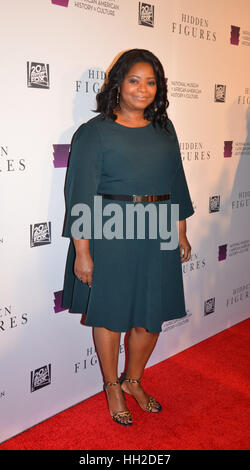 "Versteckte Figuren" Washington, D.C. Premiere - Ankünfte mit: Octavia Spencer wo: Washington DC, Vereinigte Staaten, wann: 14. Dezember 2016 Stockfoto