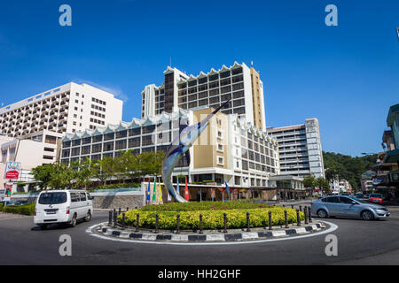 Schwertfisch Insel, Kota Kinabalu, Malaysia Borneo Stockfoto