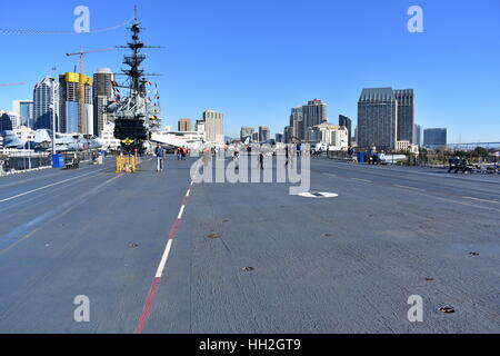 San Diego, Kalifornien - USA - Dec 04,2016 - Flugzeugmuseum USS Midway Stockfoto