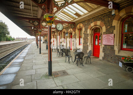 Railway Station-Plattform, Great Malvern, Worcestershire UK Stockfoto