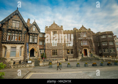 Vorderseite des Abbey Hotel, Great Malvern, Worcestershire UK Stockfoto