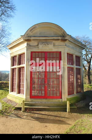 Ehemalige Spiel Speisekammer aktiviert Landschaft Interpretationszentrum Chatsworth Anwesen, Peak District National Park, Derbyshire UK Stockfoto