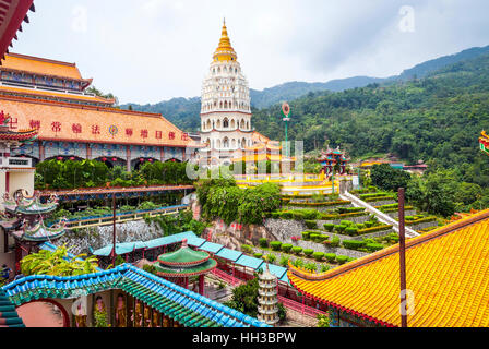 Blick über Kek Lok Si-Tempel, George Town, Penang, Malaysia Stockfoto