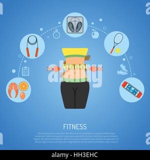 Gesunder Lebensstil-Konzept Stock Vektor