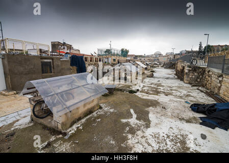 Blick über die Dächer der alten Stadt in Ost-Jerusalem, Israel Stockfoto