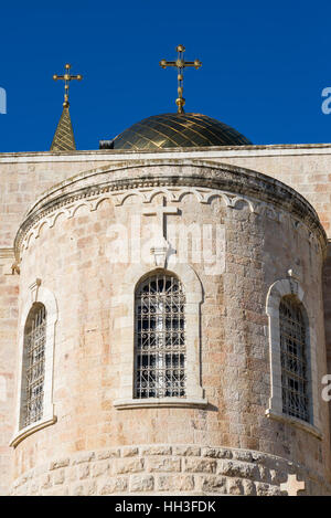 Fassade der St.-Nikolaus-Kirche, Beit Jala, Israel. Stockfoto