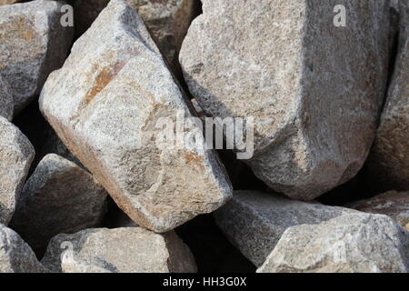 Steine Muschelkalk Muschelkalksteine Stockfoto