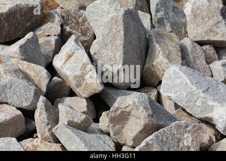 Steine Muschelkalk Muschelkalksteine Stockfoto