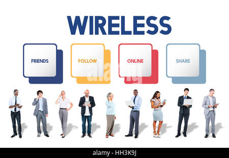 Social Media Box Tasten-Konzept Stockfoto