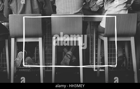 Abzeichen Kopie Banner Beschriftung leer Stempel Raumkonzept Stockfoto