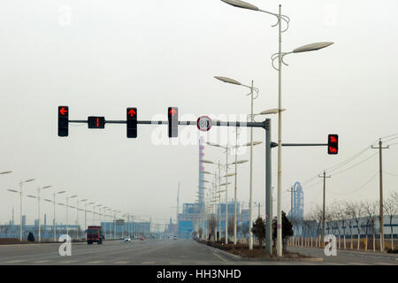 Lokale Straßennetz, Shizuishan, Ningxia, China Stockfoto