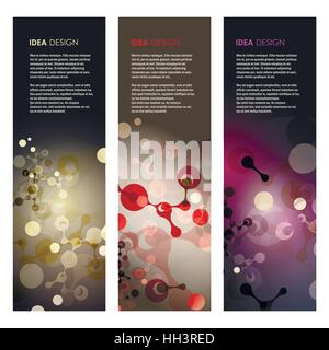 Abstrakte Moleküle entwerfen. Vektor-illustration Stock Vektor