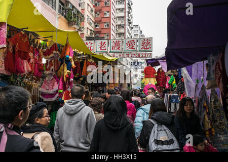 Flohmarkt in Hong Kong Stockfoto