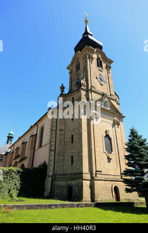 Kloster und Wallfahrt von Marienweiher, eines der ältesten in Deutschland, Landkreis Kulmbach, Upper Franconia, Bayern, Deutschland Stockfoto