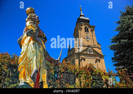 Kloster und Wallfahrt von Marienweiher, eines der ältesten in Deutschland, Landkreis Kulmbach, Upper Franconia, Bayern, Deutschland Stockfoto