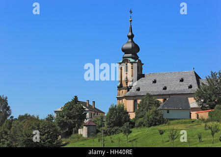 Kloster und Wallfahrt von Marienweiher, eines der ältesten in Deutschland, Landkreis Kulmbach, Upper Franconia, Bayern, Deutschland Stockfoto