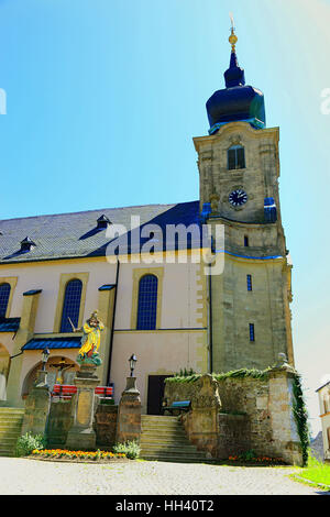 Kloster und Wallfahrt von Marienweiher, eines der ältesten in Deutschland, Landkreis Kulmbach, Upper Franconia, Bayern, Deutschland Stockfoto